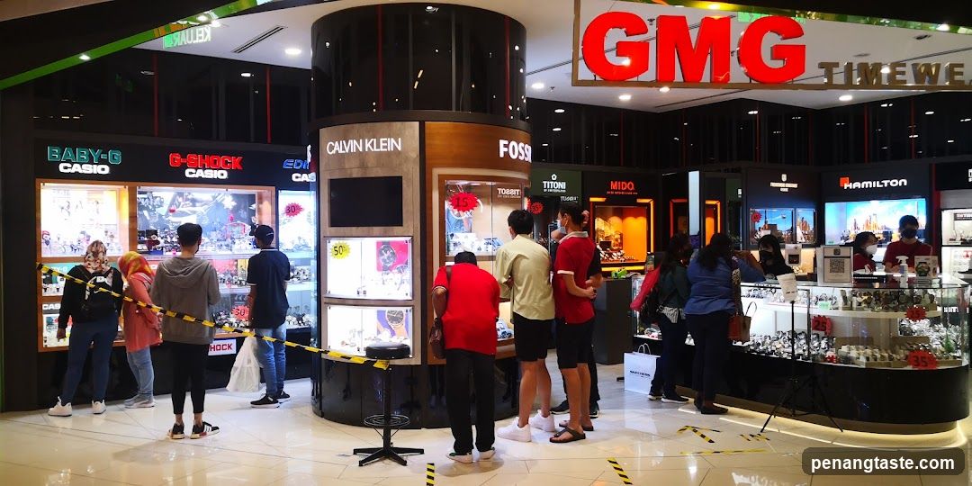 Interior of GMG Timewear store