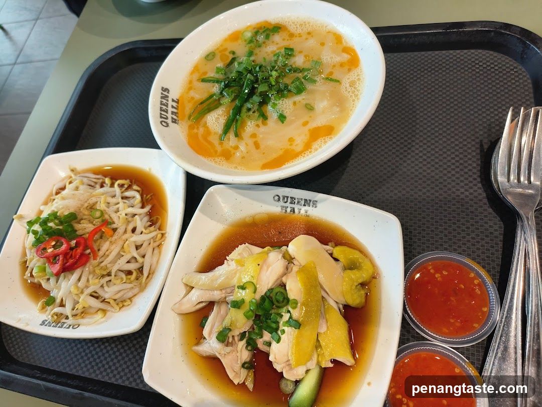 Food served at Queens Hall