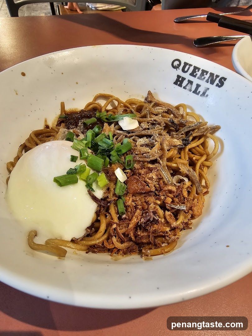 Noodle dish at Queens Hall