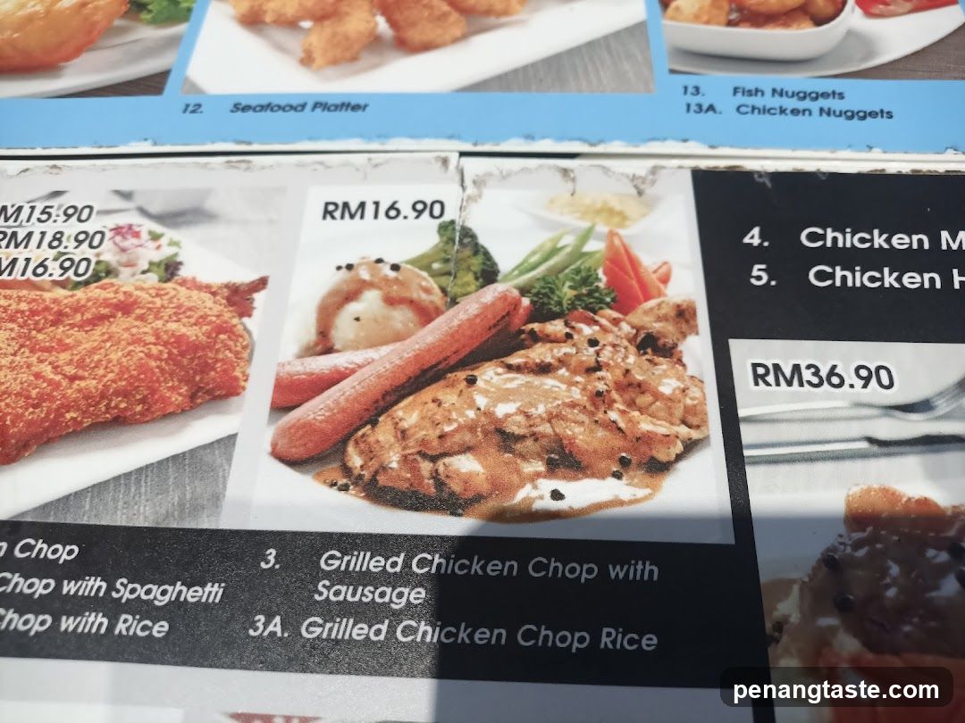 Restaurant Menu Section