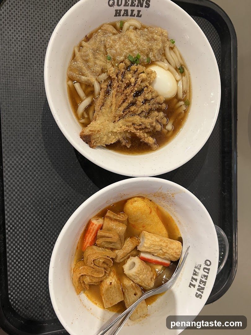 Food served at Queens Hall