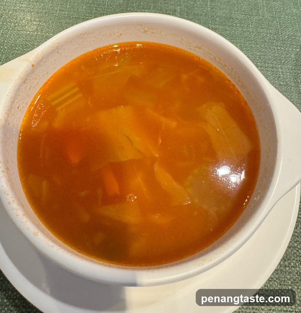 Soup in a bowl