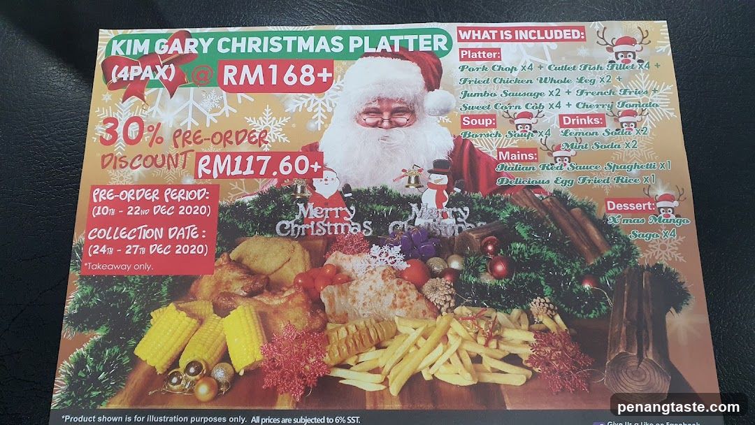 Kim Gary Christmas Platter Flyer
