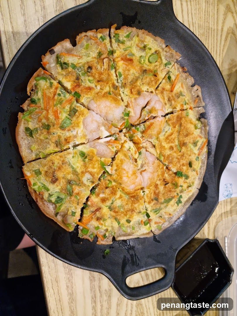 Cooked dish in cast iron skillet