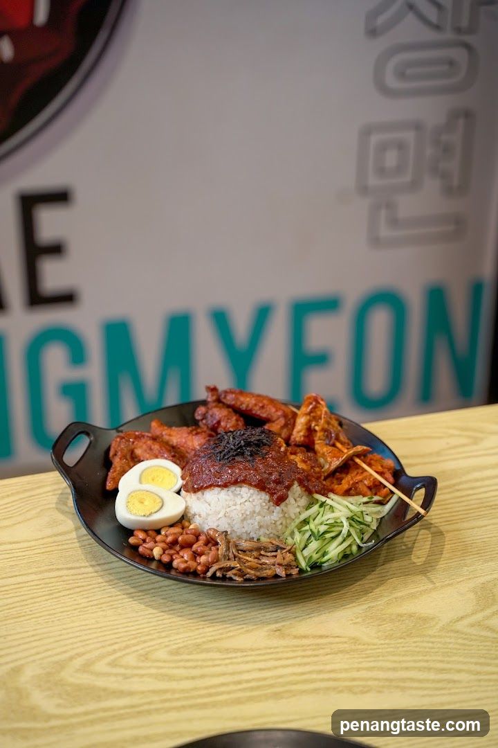 Food Plate on Wooden Table