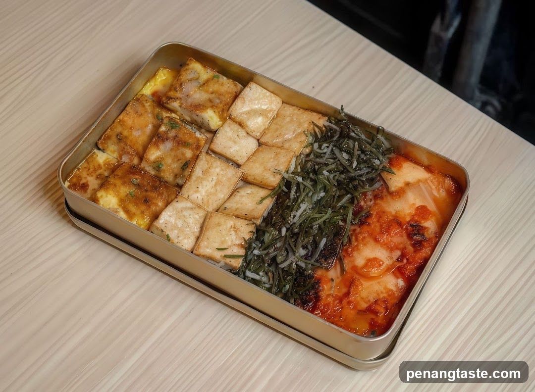 Food in a tray