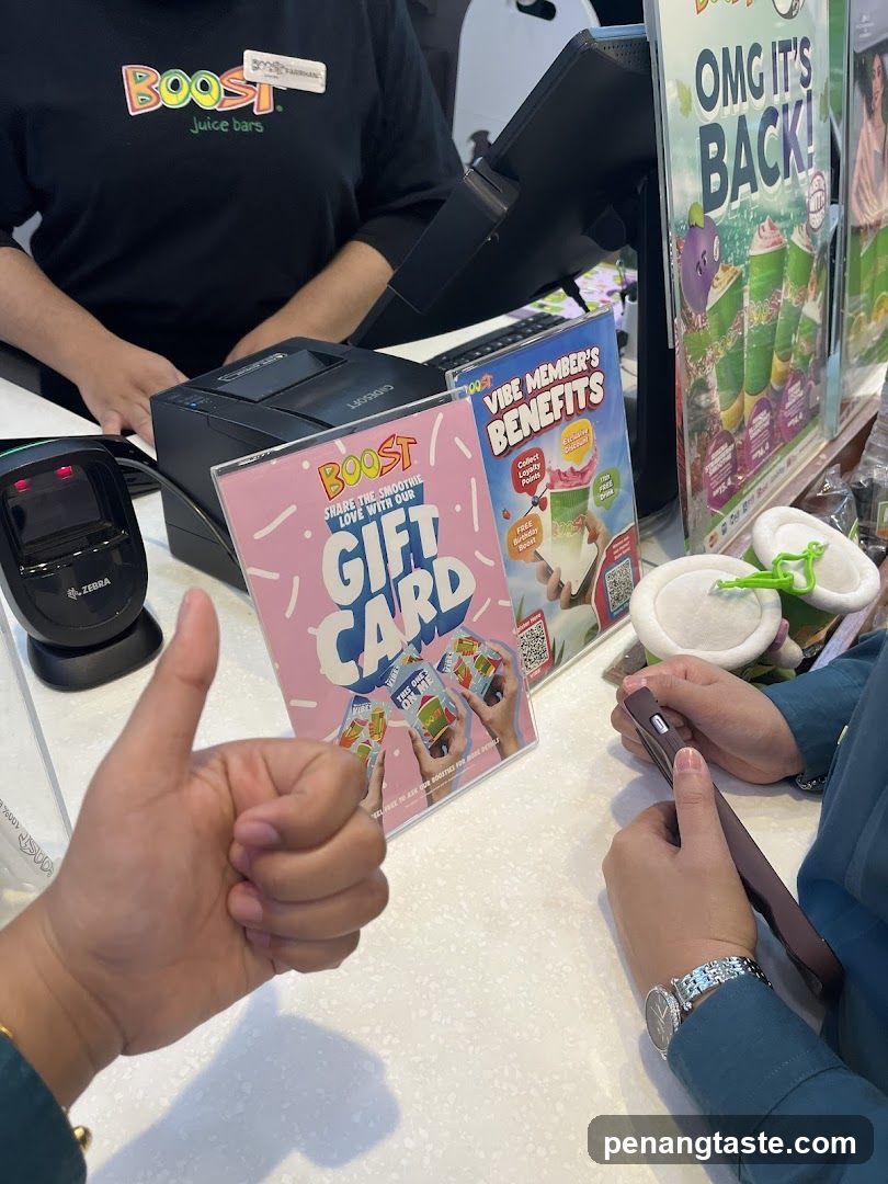 Boost Juice Bars Counter Interaction
