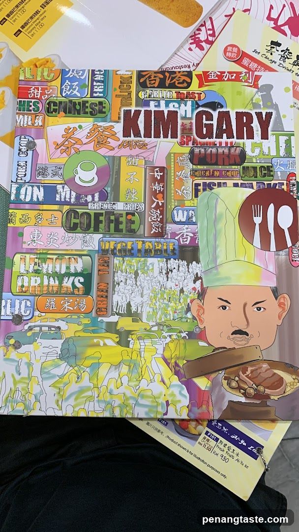 Kim Gary Restaurant Menu Cover
