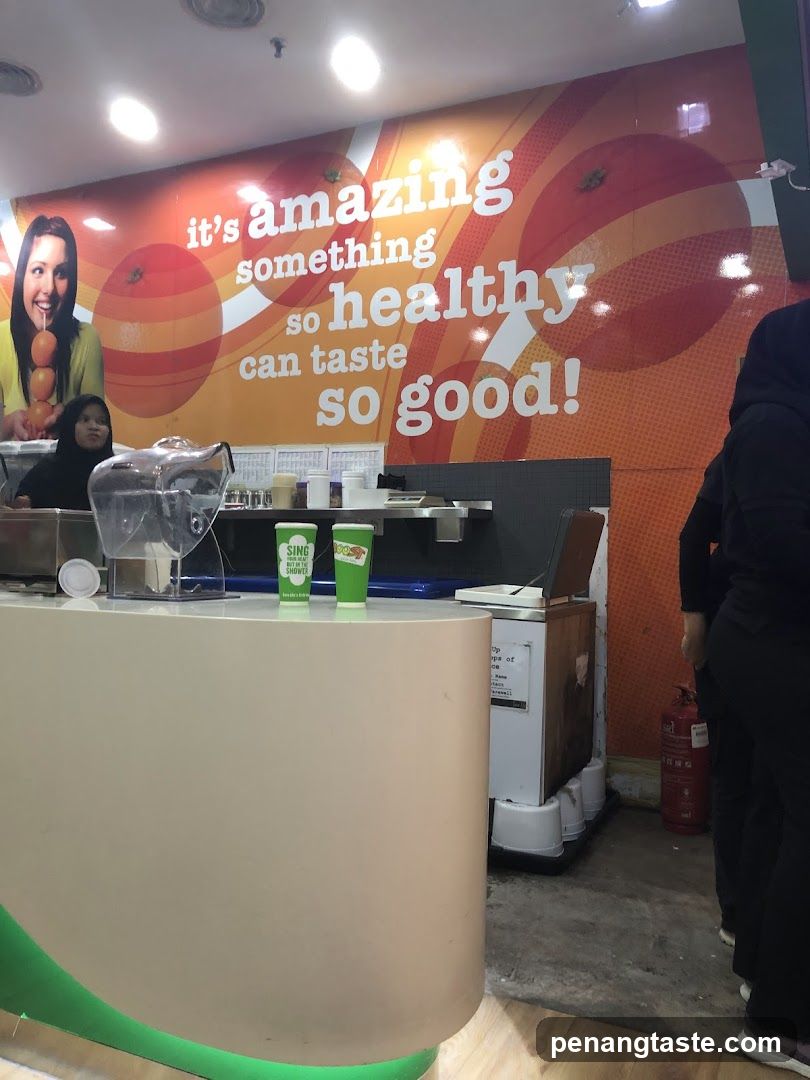 Interior of a beverage stall