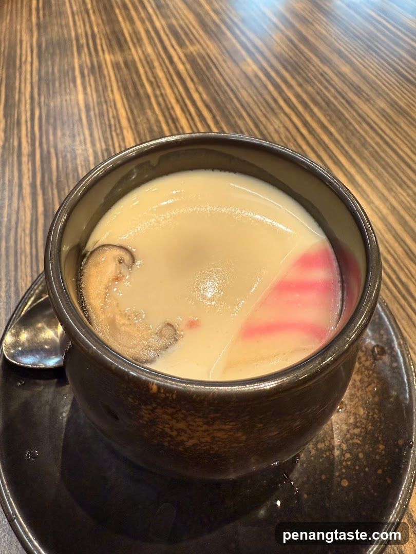 Soup in ceramic bowl