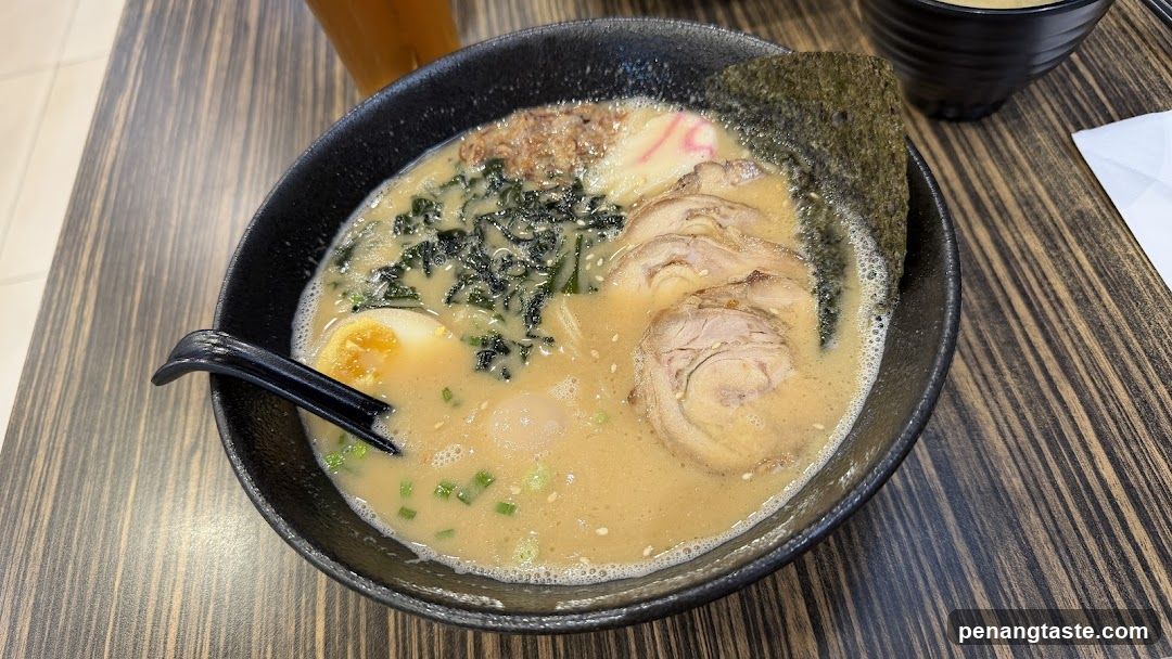 Ramen bowl on table