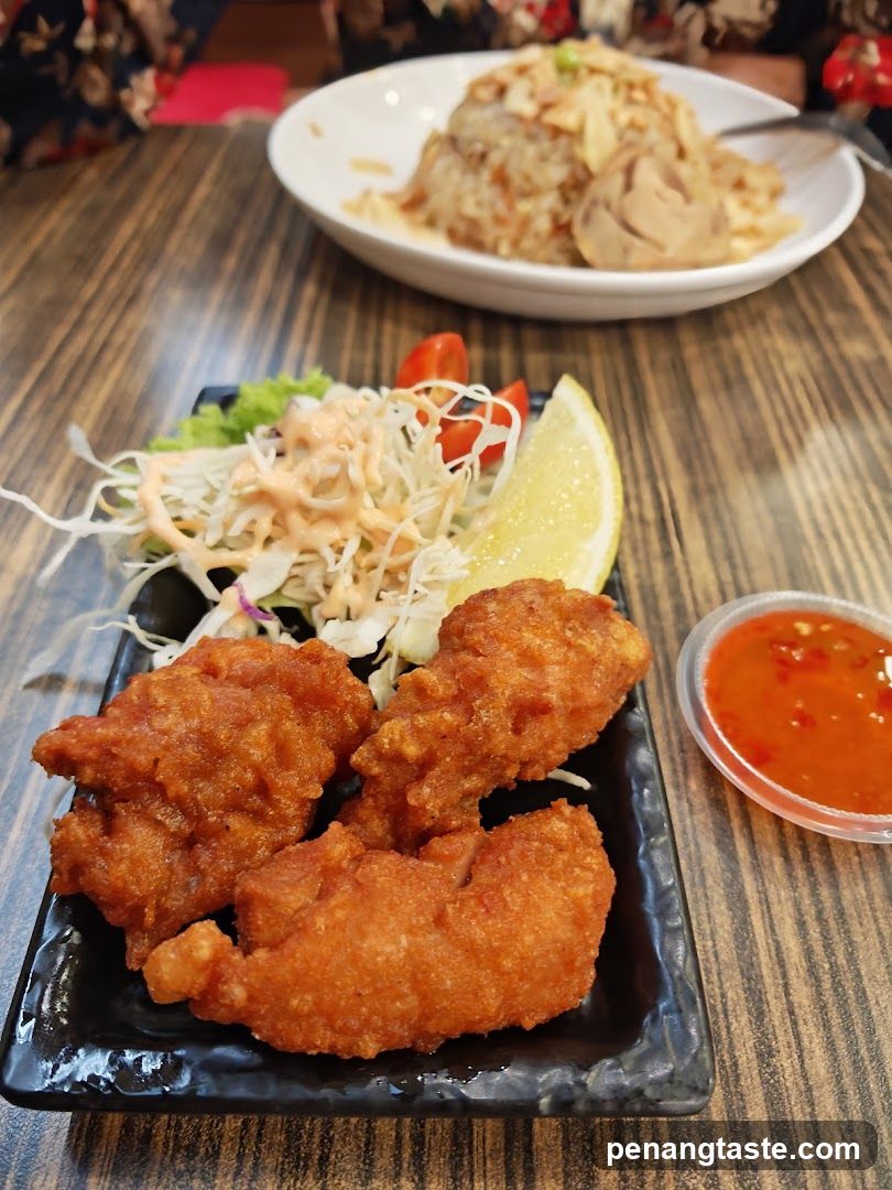 Food served at a restaurant