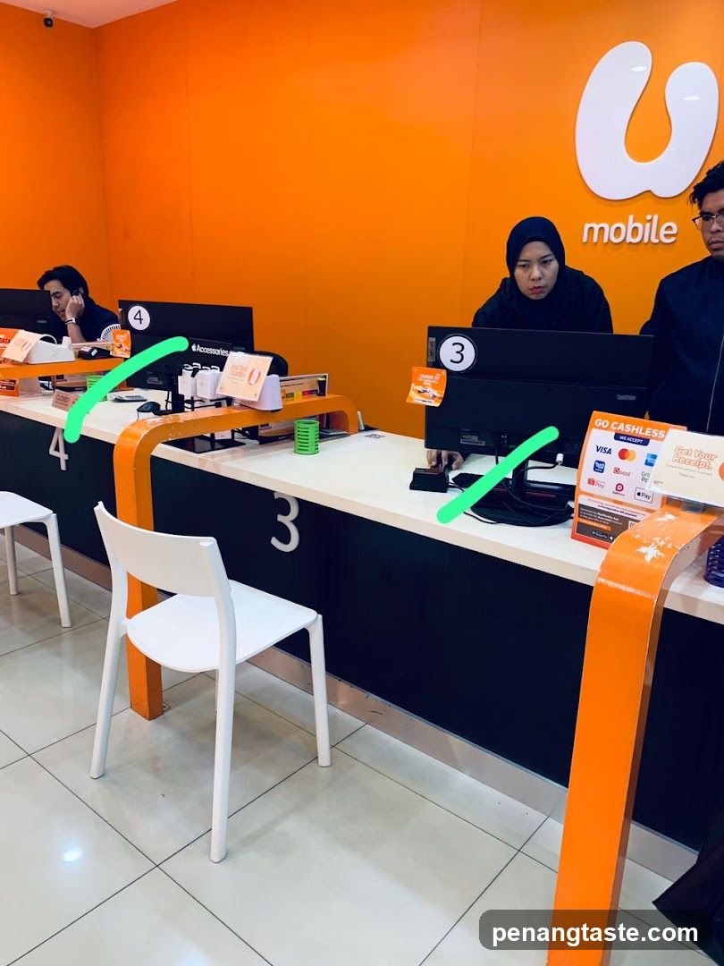U Mobile Service Counter Interior
