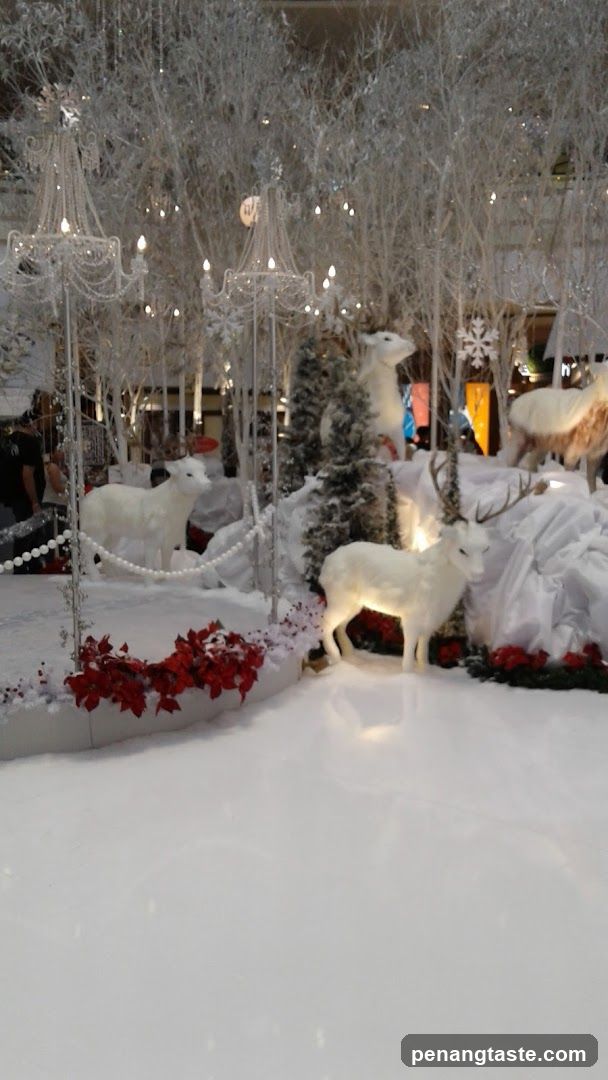 Winter-themed indoor display