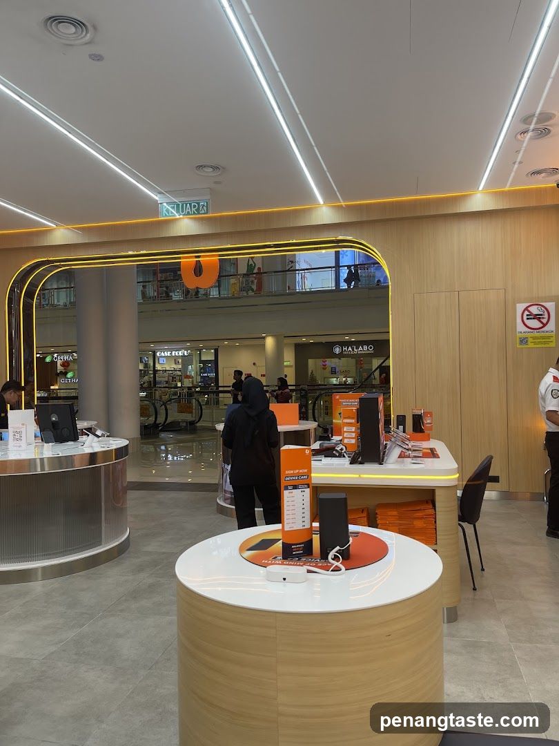Interior of a retail store