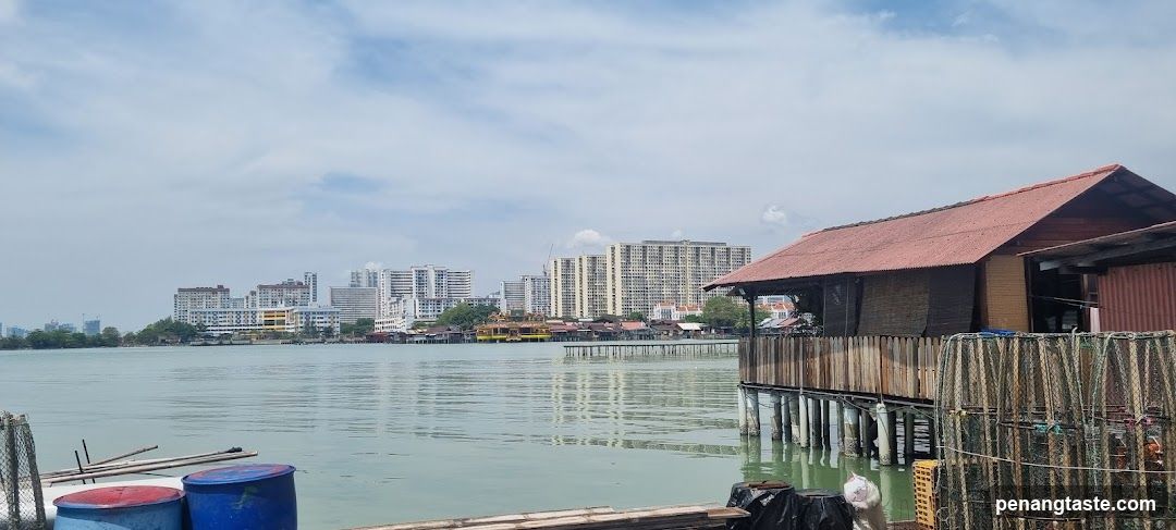 Waterfront View with Urban Background