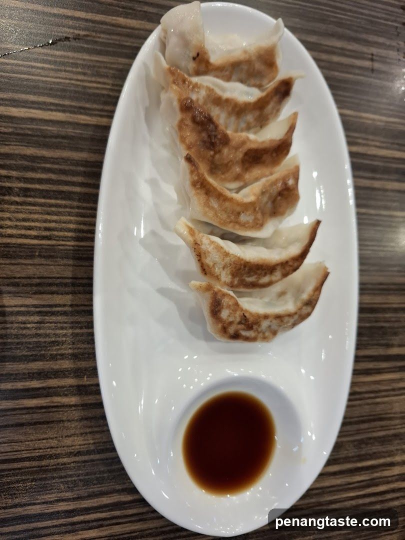 Gyoza with dipping sauce