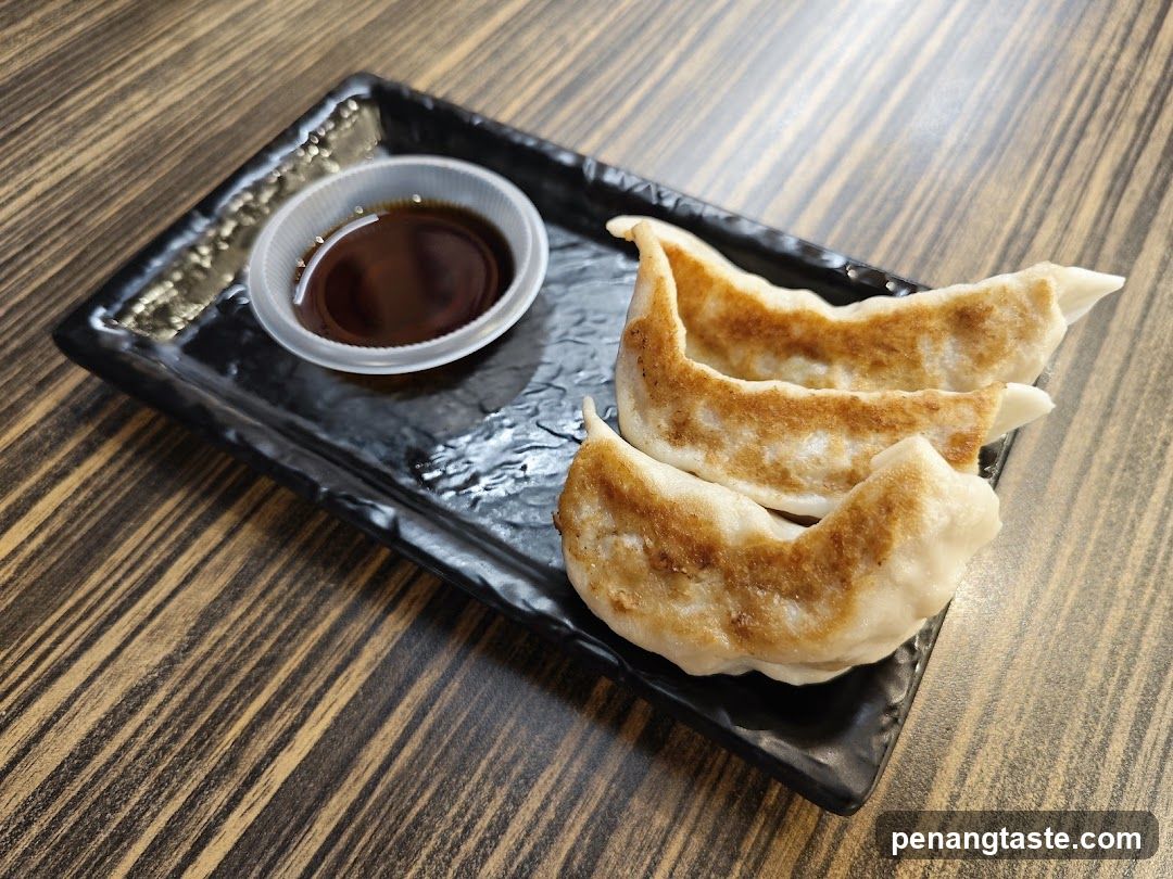 Gyoza with dipping sauce