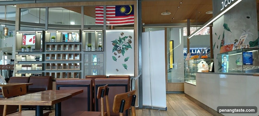 Interior of a café or retail space