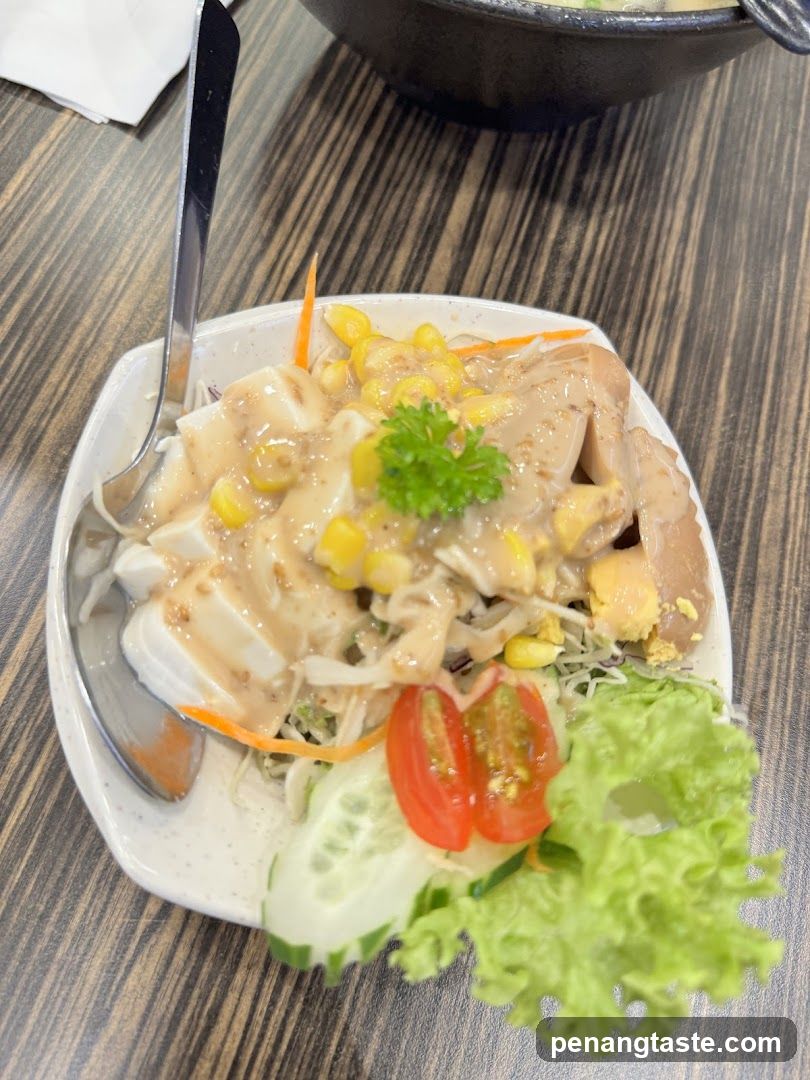 Food Plate on Wooden Table