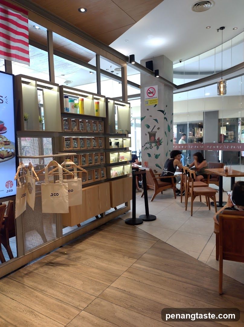 Interior of a café or retail space
