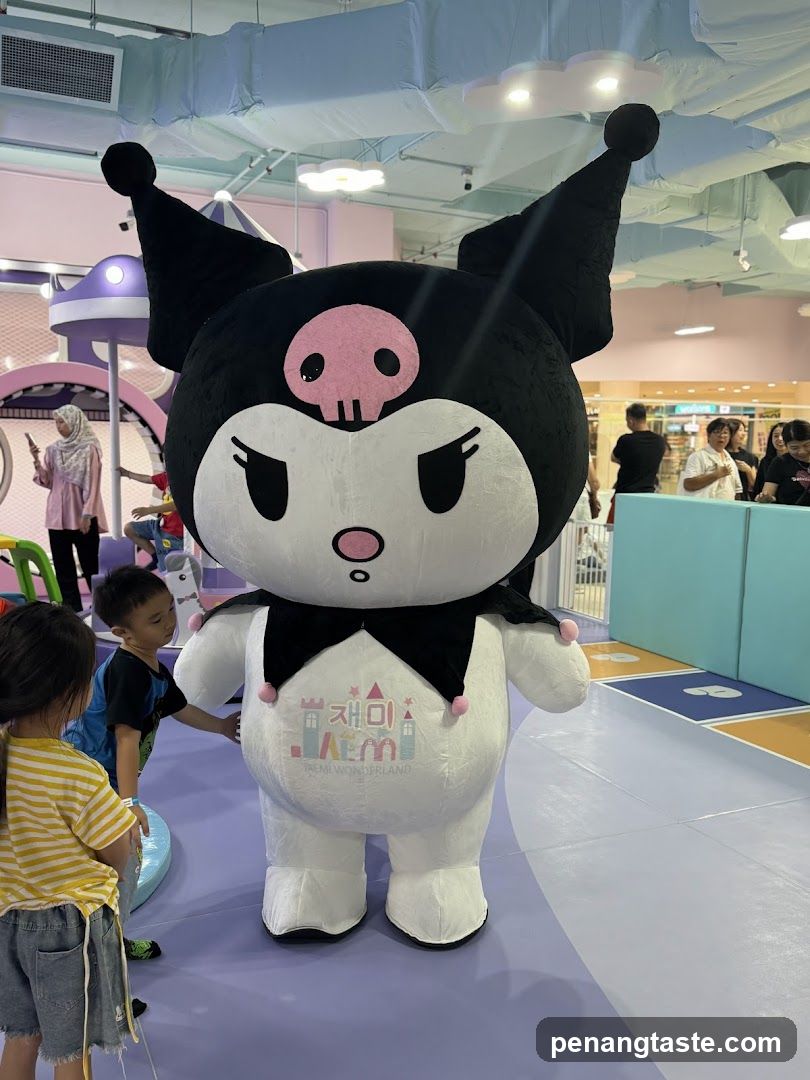 Inside a children's themed area