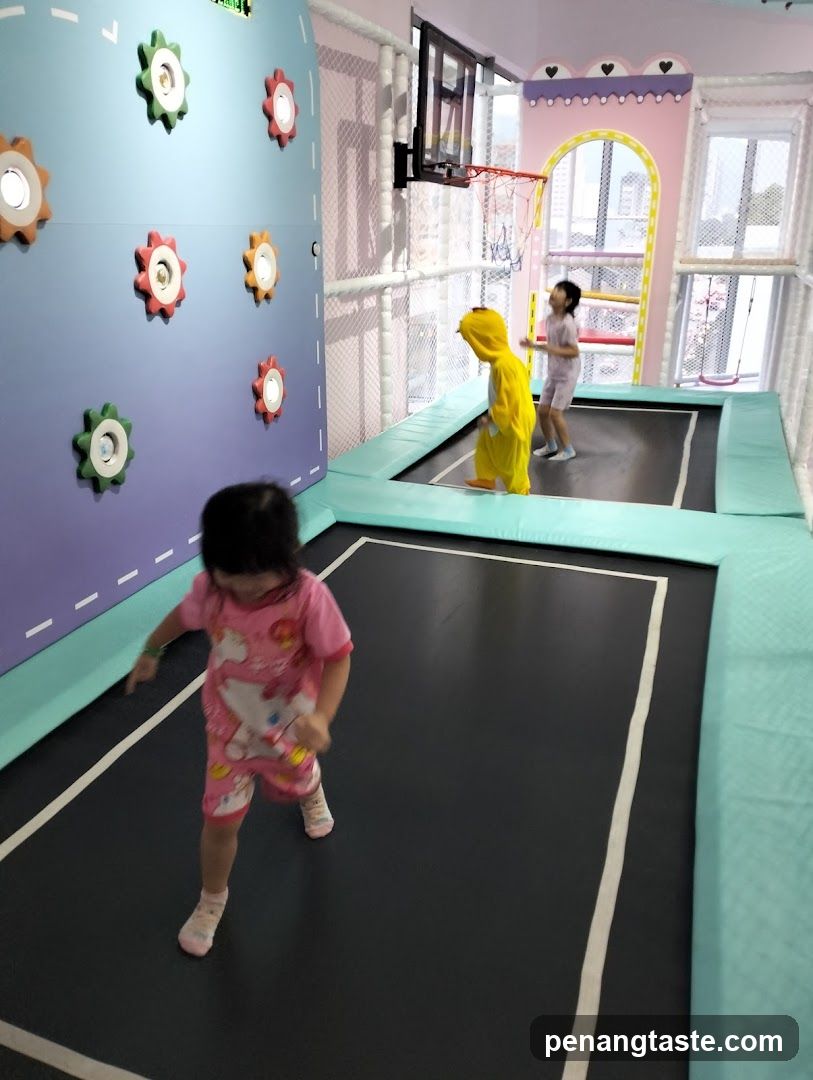 Children playing in indoor playground