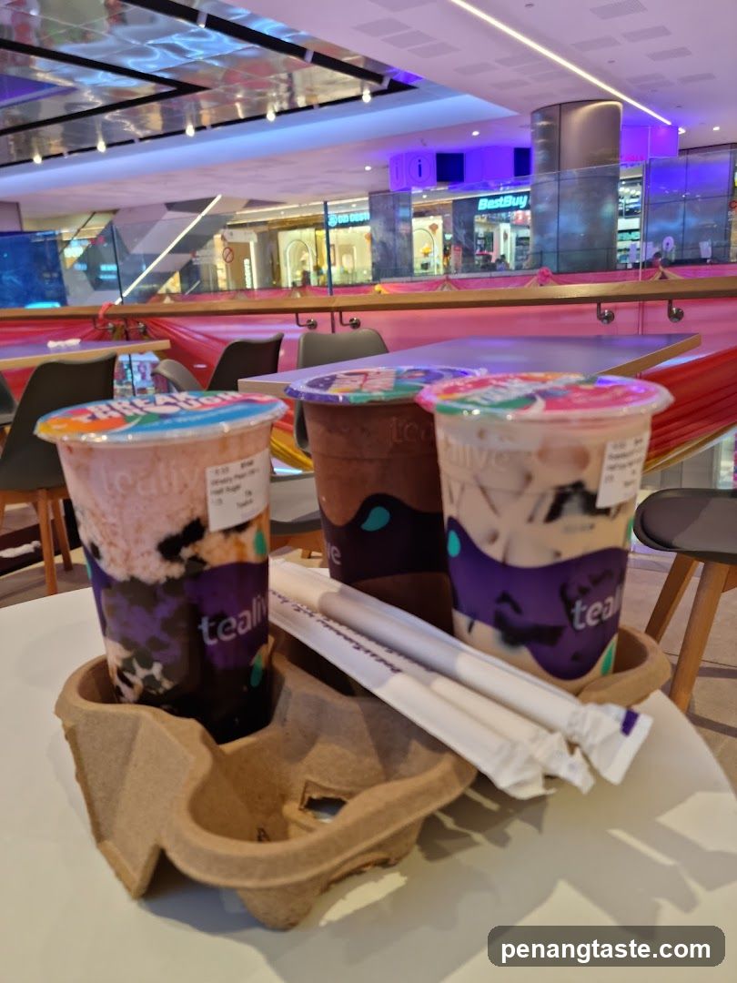 Tealife Bubble Tea in Mall Interior