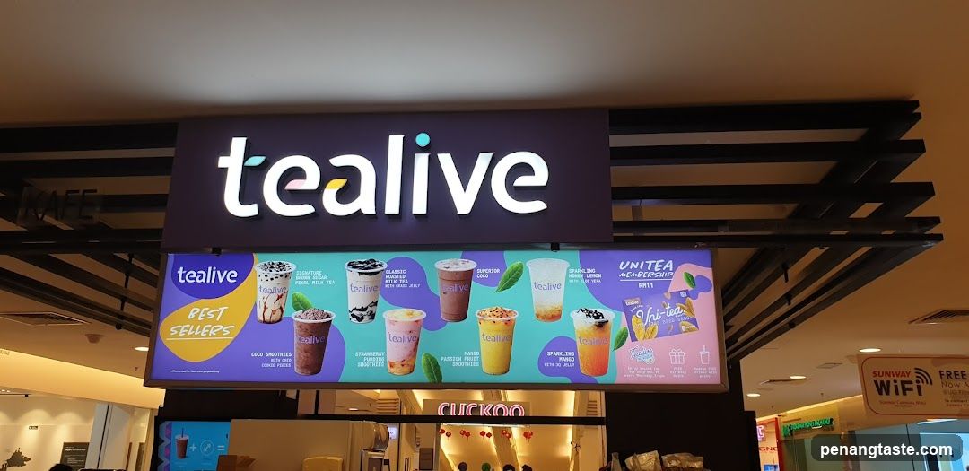 Tealive Store Interior Signage