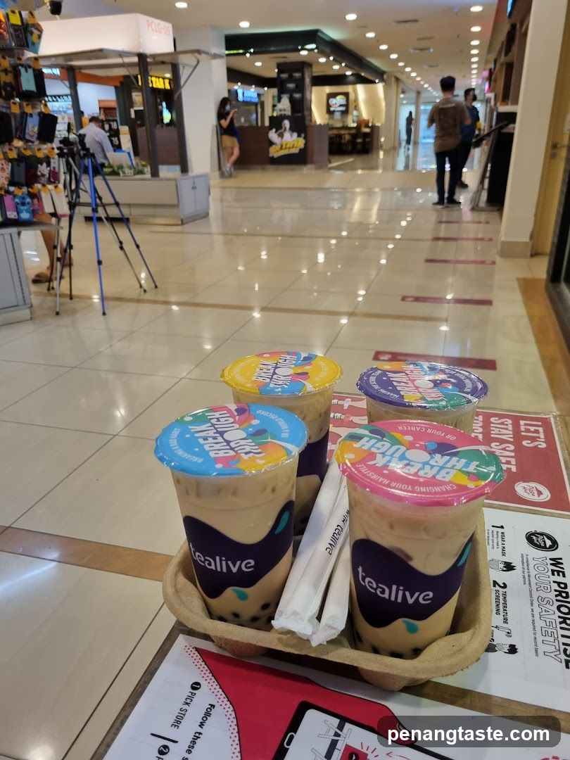 Tealive Drinks in Mall Interior