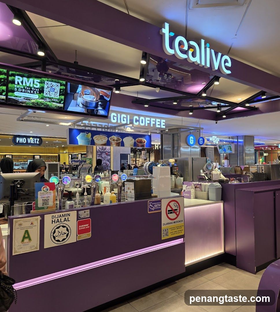Tealive and Gigi Coffee Counter