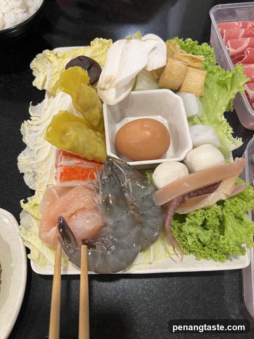 Hot Pot Ingredients Plate