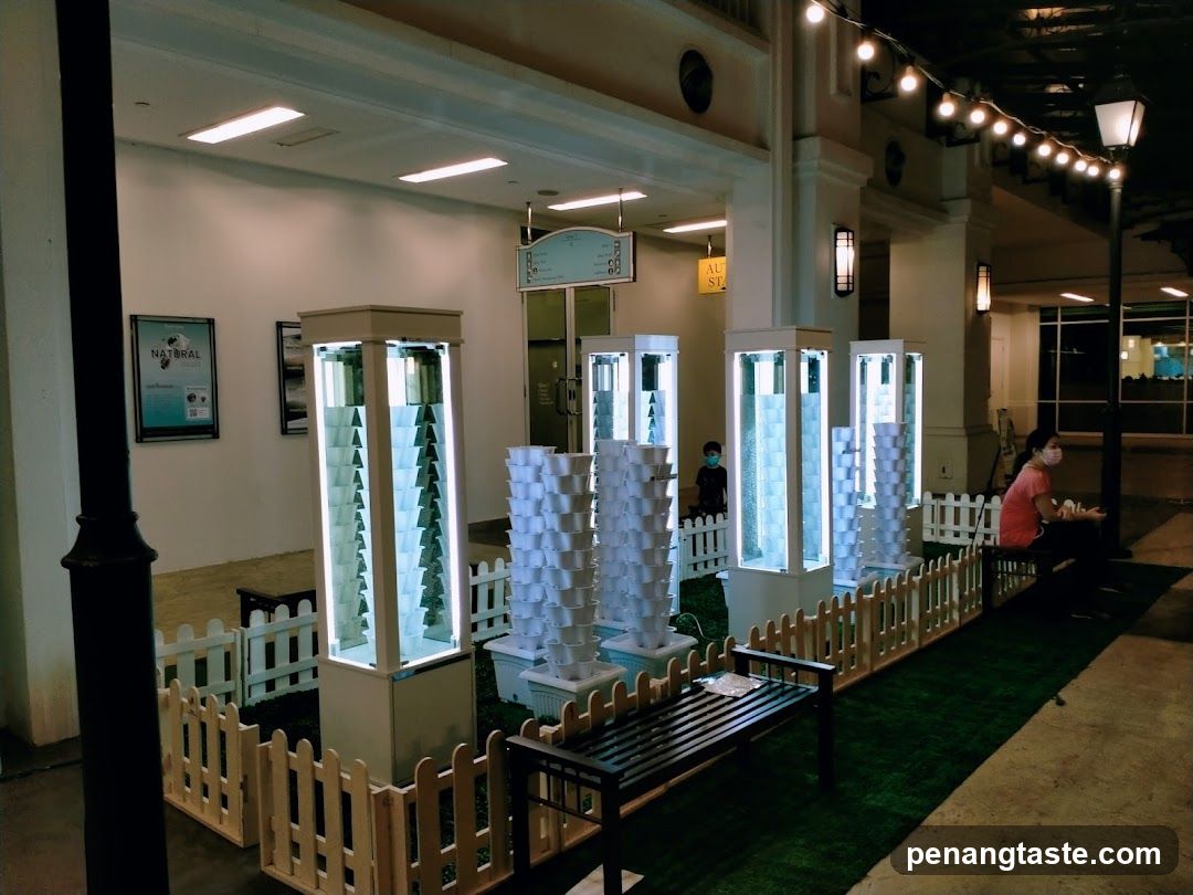Indoor Display Area with Vertical Gardening Units