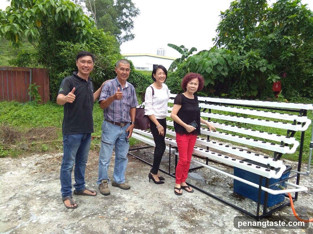 Group Photo with Hydroponic Setup