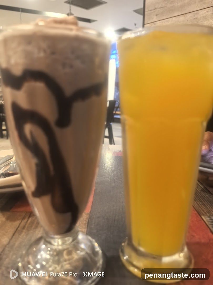 Two beverages on a table