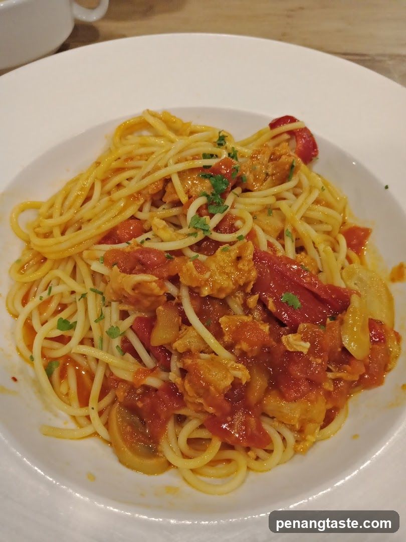 Spaghetti dish