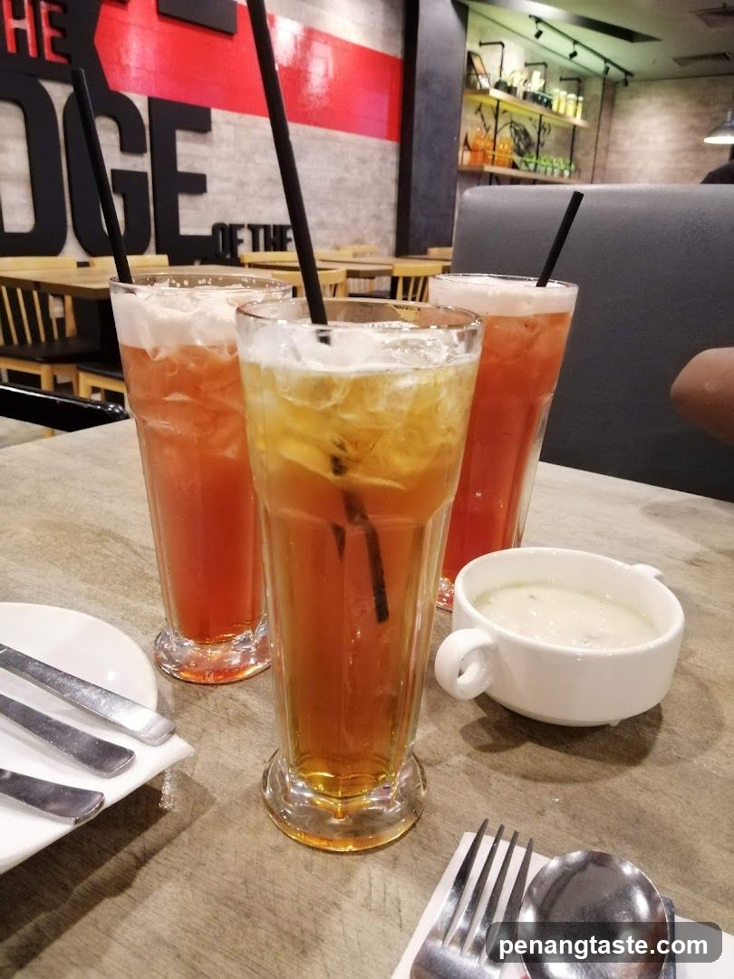 Table with beverages and tableware