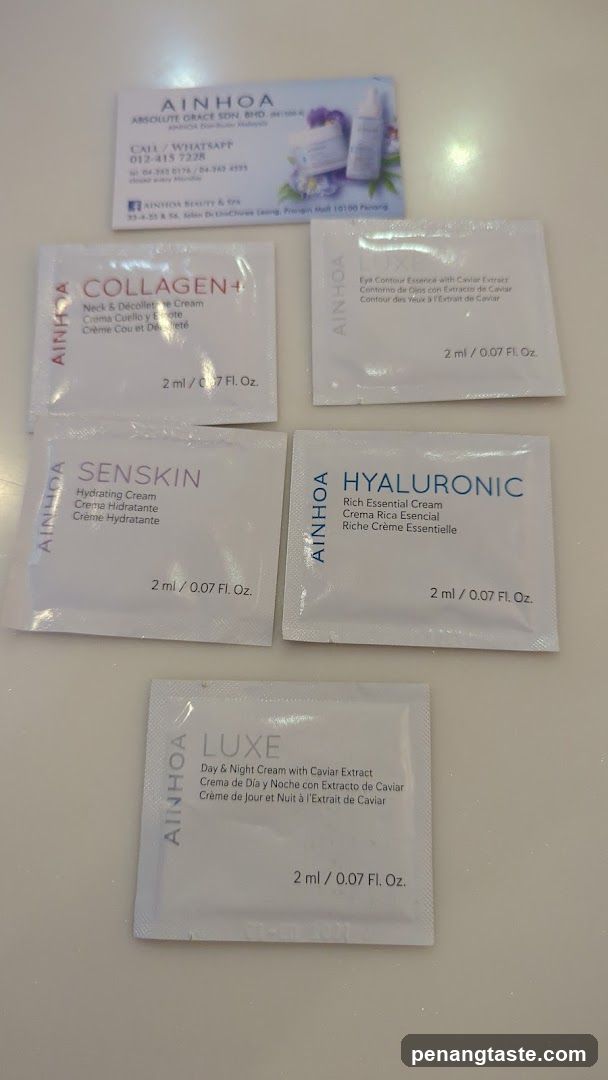 Ainhoa Beauty Products Samples