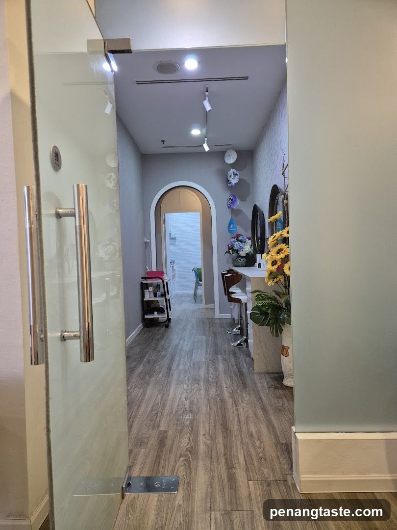 Interior hallway of a business