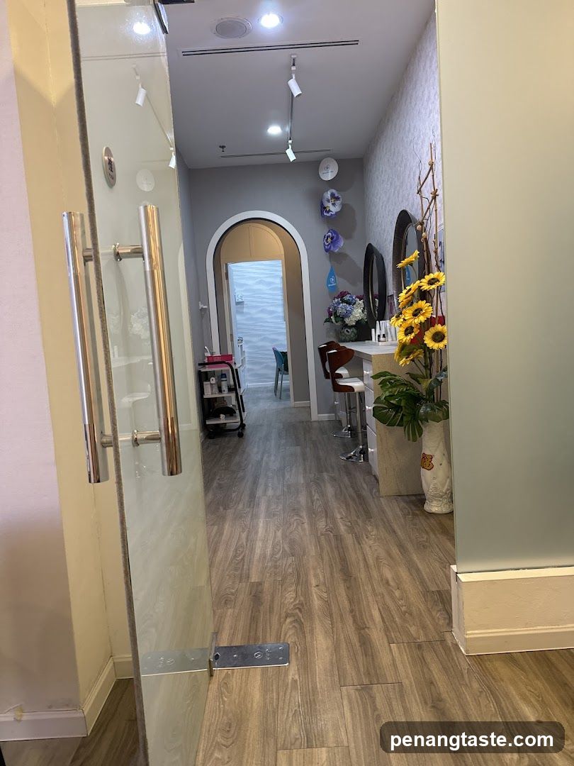 Interior hallway of a business