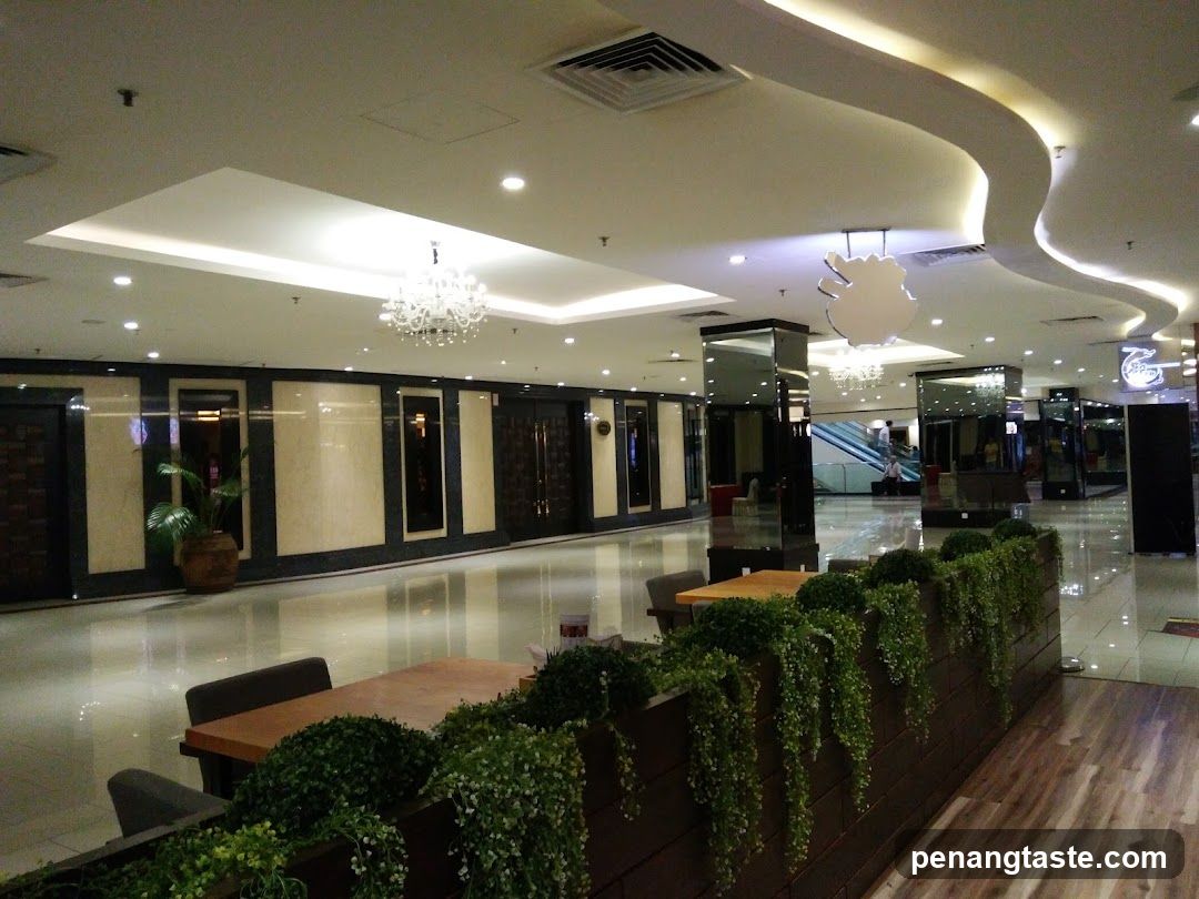 Interior of a shopping mall