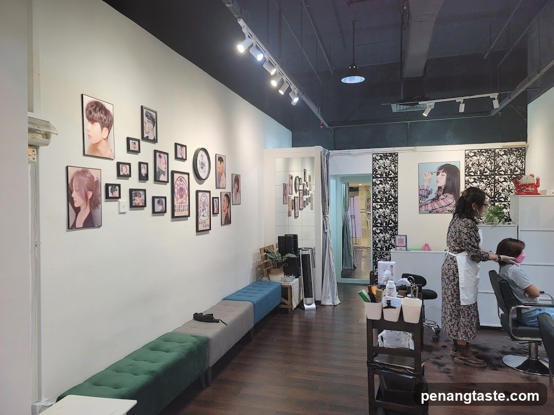 Interior of a hair salon