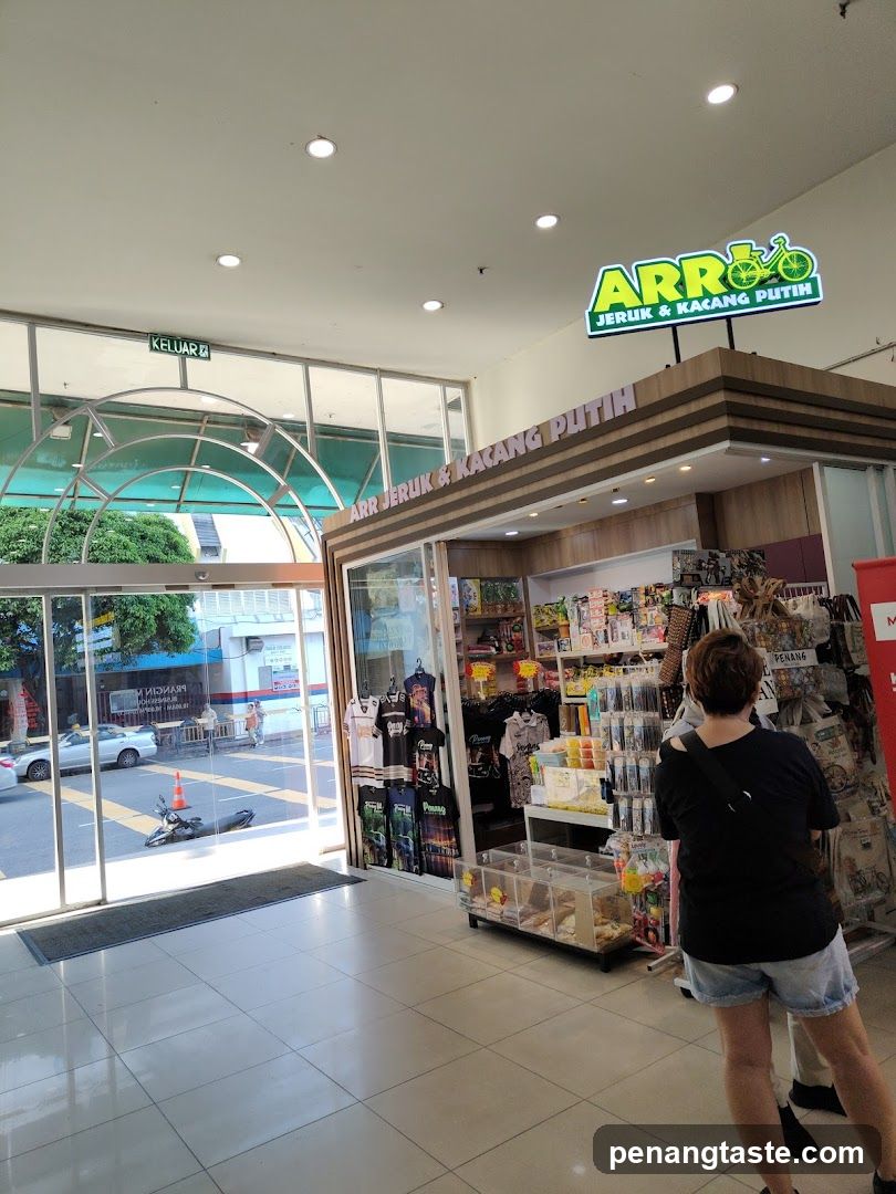 Interior of shopping area with ARRO store