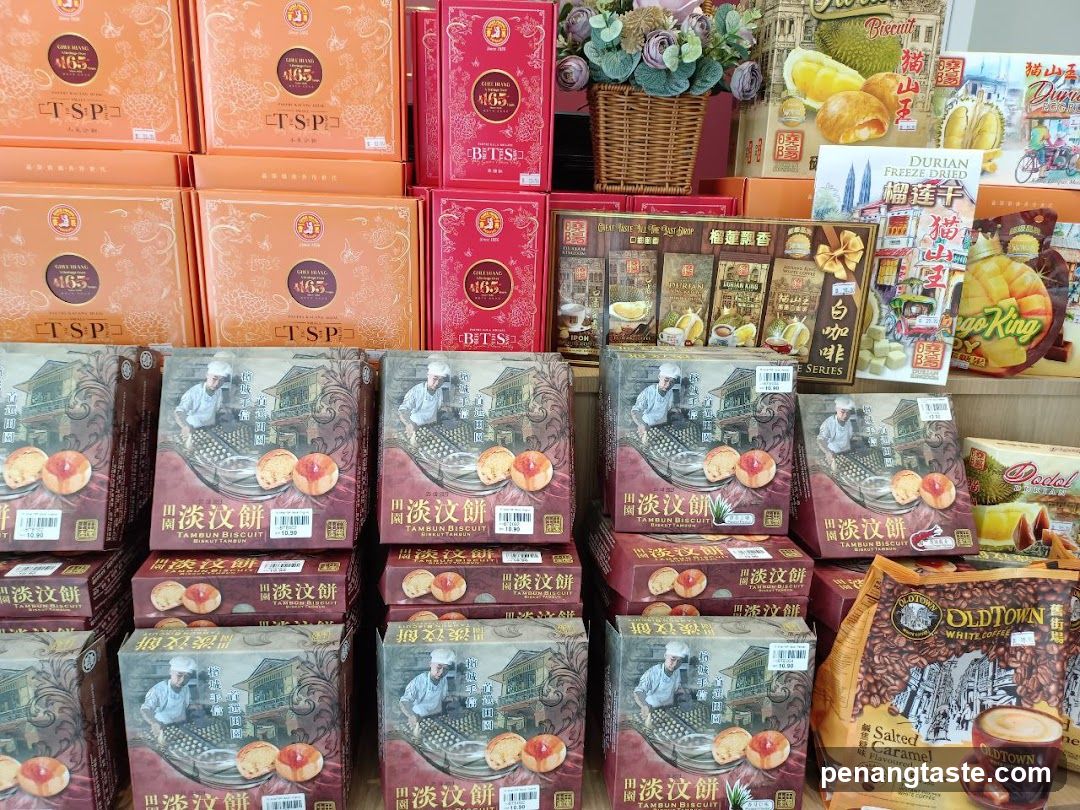 Store Display of Snacks and Biscuits