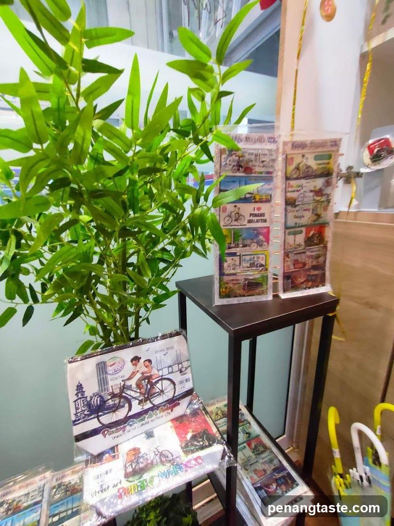 Interior Display with Plant and Printed Materials