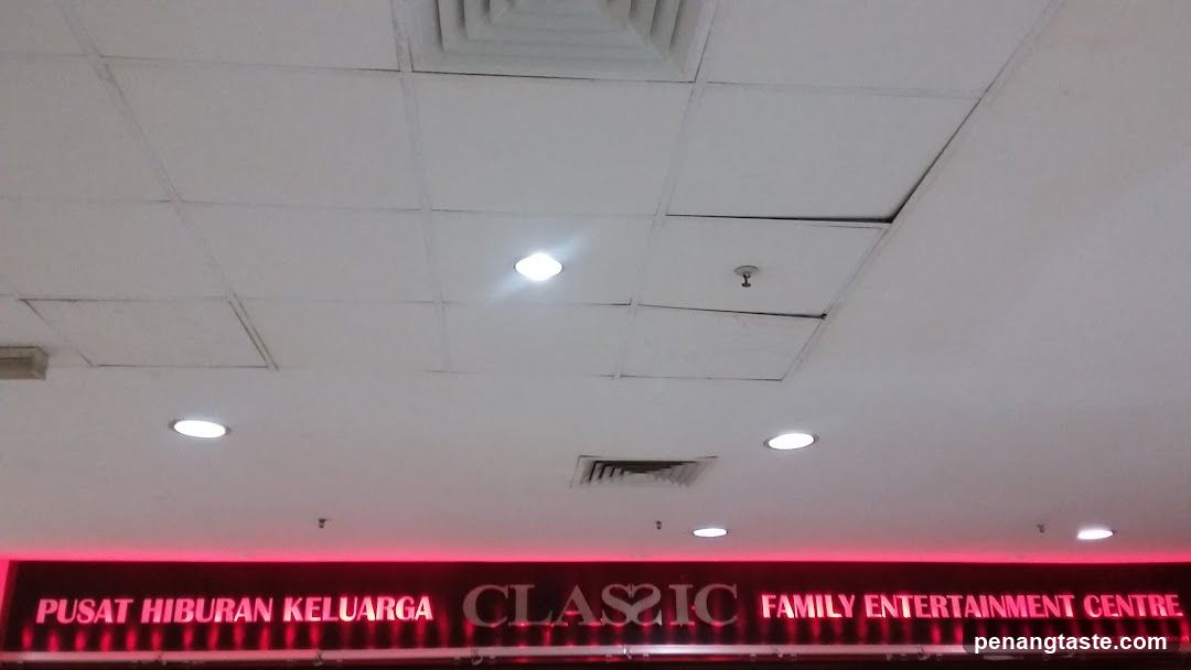 Ceiling and Signage of a Family Entertainment Centre