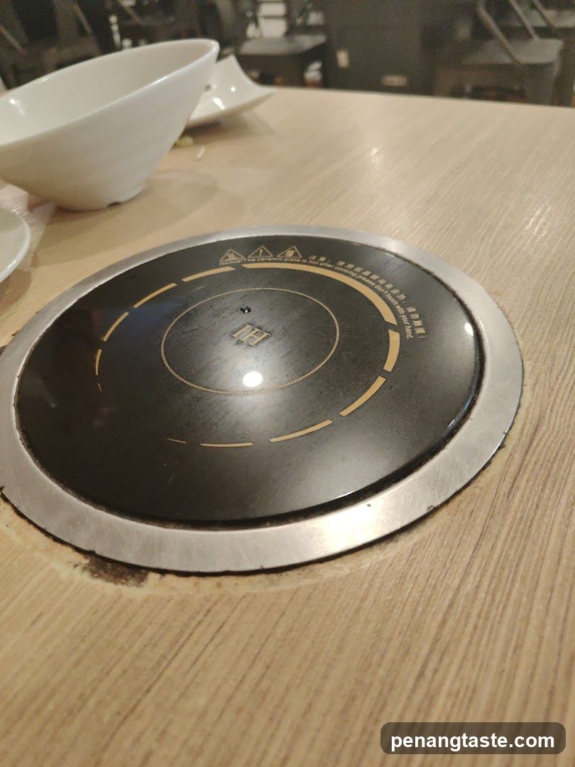 Restaurant Table with Built-in Heater