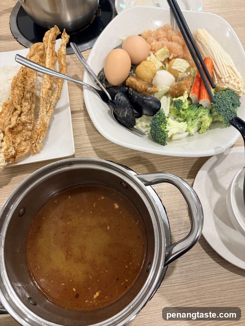 Tabletop Hot Pot Meal