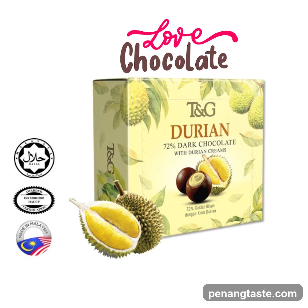 T&G Durian 72% Dark Chocolate Box