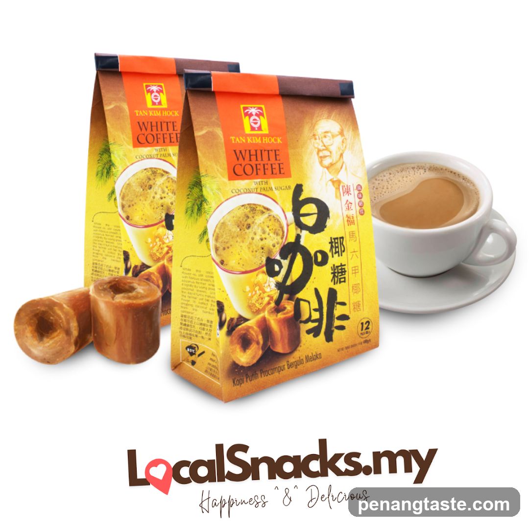 Tan Kim Hock White Coffee Product Display